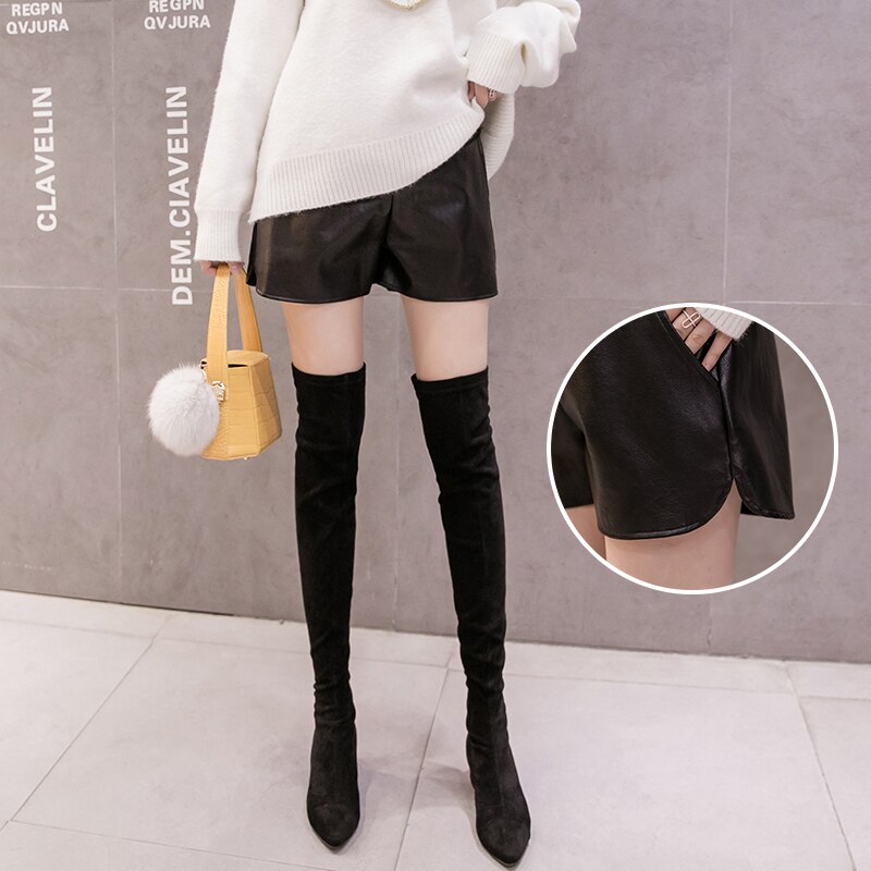 Maternity Knit Shorts - Black main image 1