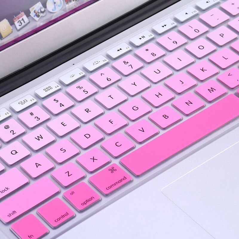 Regenbogen Silikon Tastatur fallen Abdeckung Haut Schutz für iMac Macbook Profi 13 "15" Abdeckung Schutz