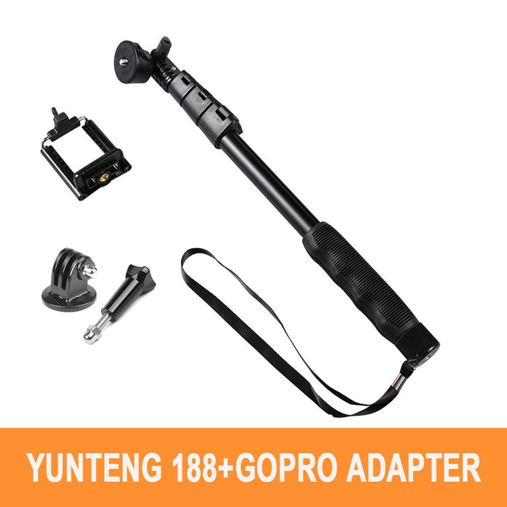 Yunteng 188 Handheld Extendable Pole Selfies Camera Monopod Selfie Stick Tripod Para Selfie For Phones iphone 7 8 Gopro 4/5/6/7: Kits 2