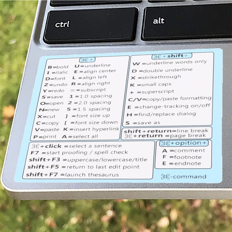 Windows PC Reference Keyboard Shortcut Sticker Adhesive for PC Laptop Desktop For Laptop PC