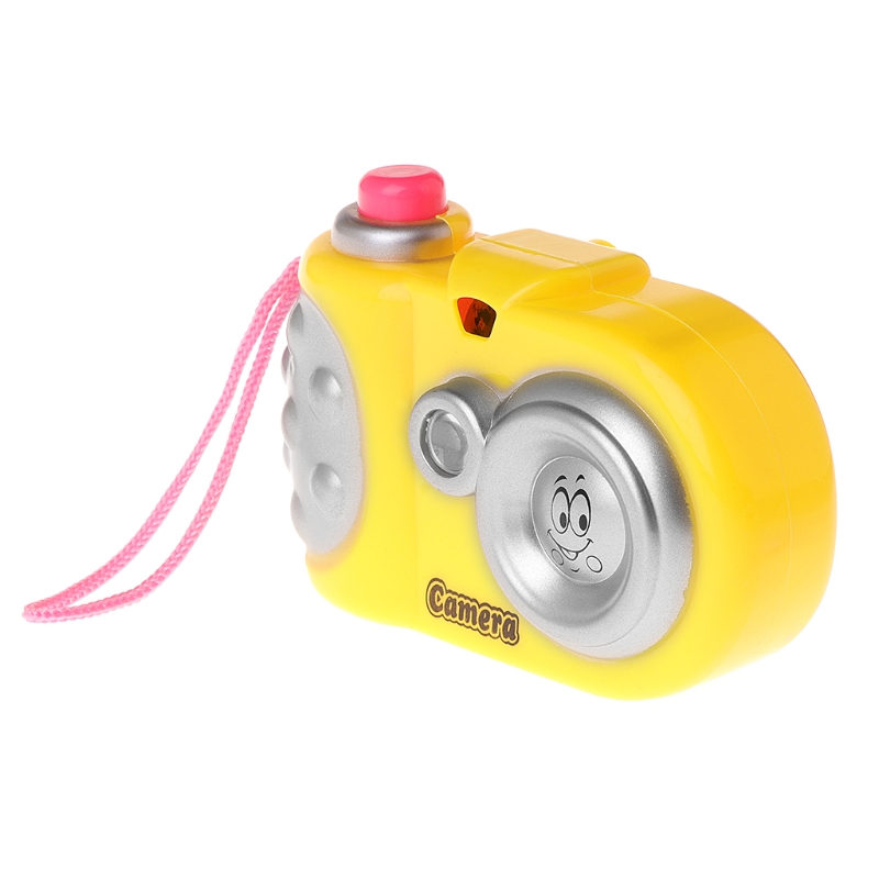 Nyhed kalejdoskop simulering kamera form led lys børn pædagogisk legetøj børn farve tilfældig jul