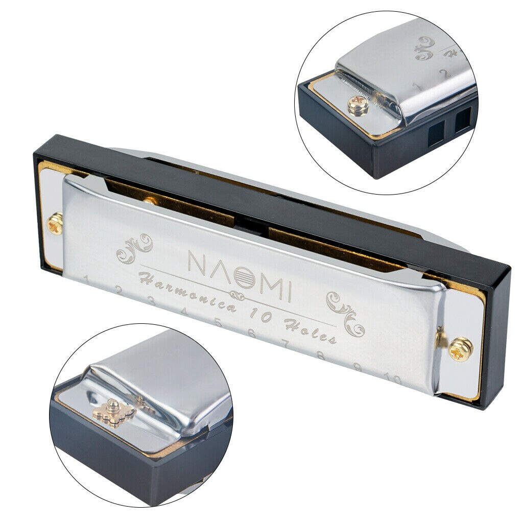 Blues Band Harmonica Starter Set W/7 Harp Toetsen C D E F G Een Bb 7 Stuk set Met Draagtas