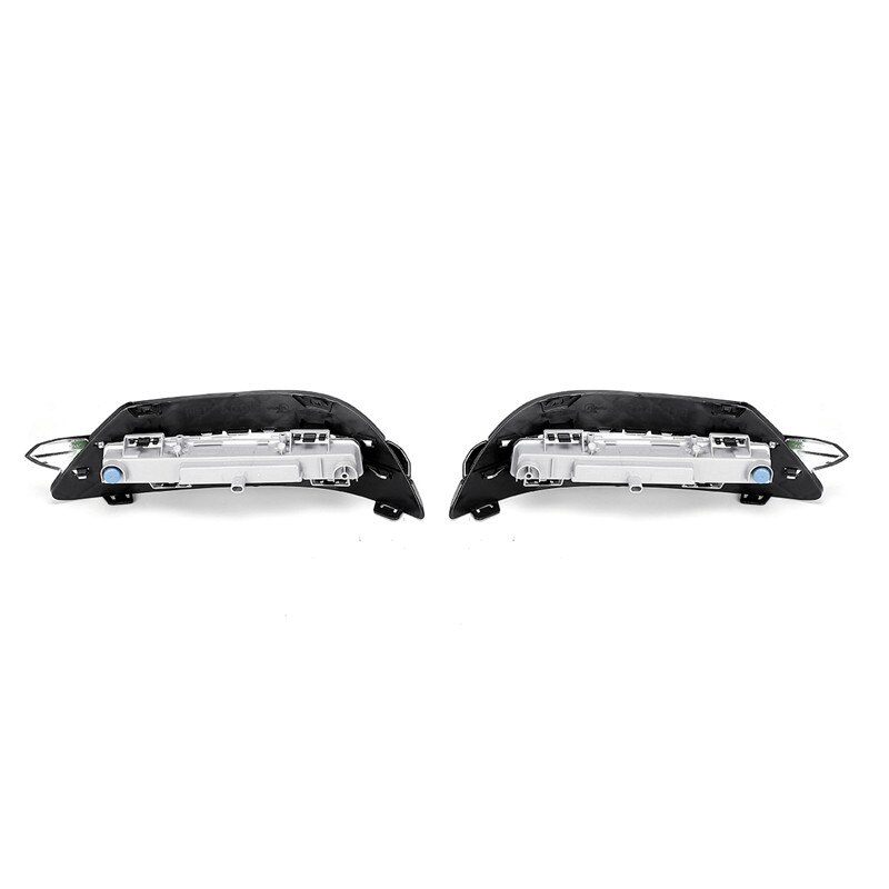 1 pari led drl branco luz de circulação diurna âmbar turn signal luzes de nevoeiro para mercedes-benz c-class w204 2011 2012 2013