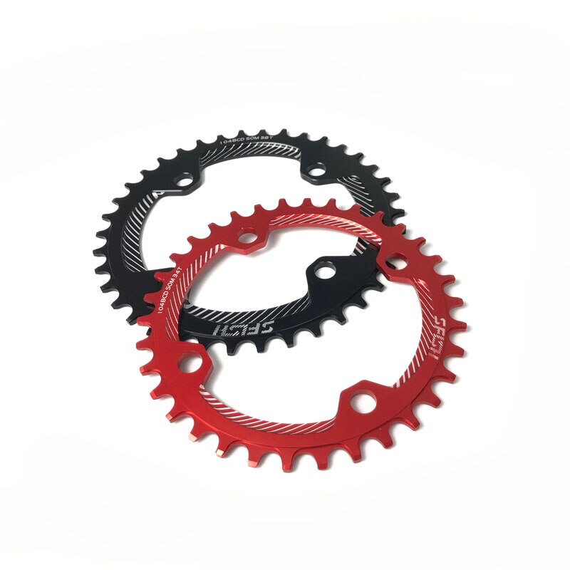 Zrace-disco de tijera para bicicleta de montaña, dispositivo de dientes angostos al7075 CNC, 32 t / 34 T / 36 T / 38 t, bcd104,