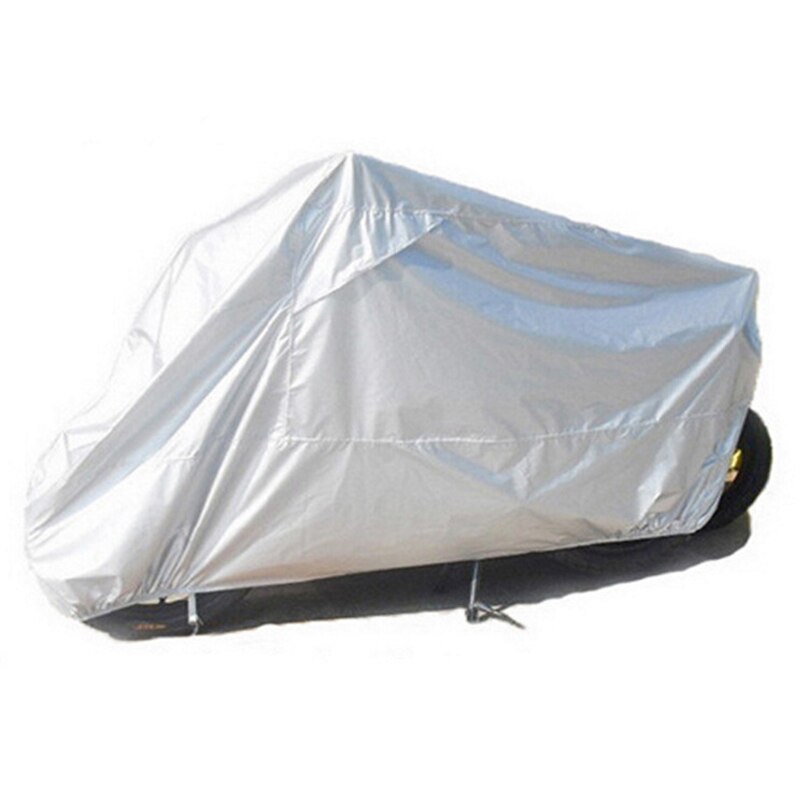 Srebrny oddychający pokrowiec na motocykl odporny na warunki atmosferyczne krążownik UV deszcz odporny na kurz akcesoria robić motoru rower motorower okładki