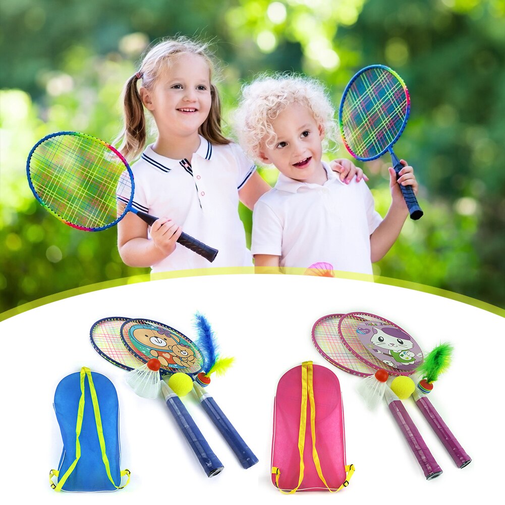Equipo deportivo, raqueta de bádminton, raqueta de bádminton, juegos para niños, fácil seguridad, accesorios de ejercicio