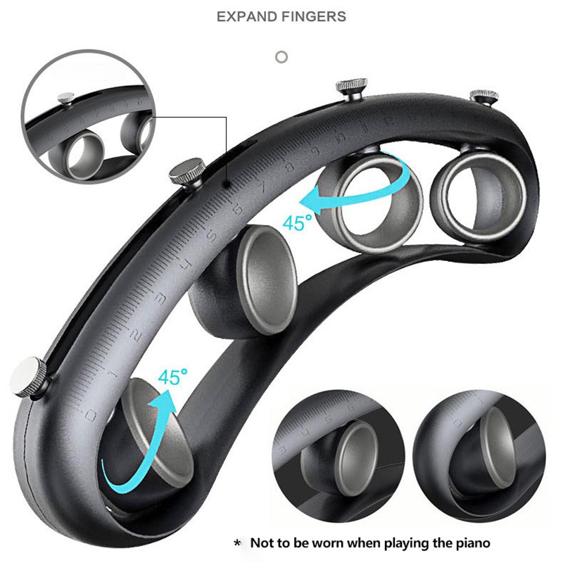 Extensor de guitarra, extensión Musical para dedos, accesorios para instrumentos, fuerza para los dedos, Piano, práctica, extensor acústico de plástico