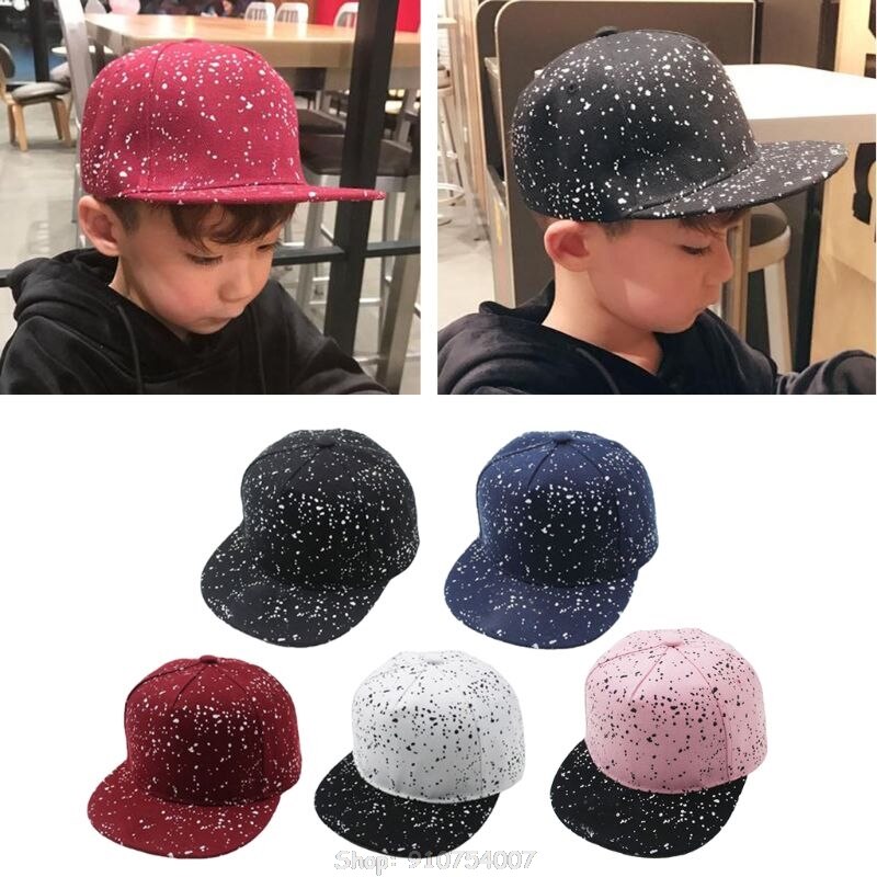 Sombreros estampados con puntos para niños, gorra de béisbol ajustable, Hip Hop, Snapback, N13 20, Unisex