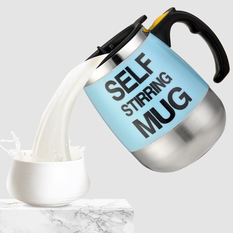 450Ml kubek samomieszający automatyczny kubek mieszający ze stali nierdzewnej robić kawy kubek mieszający kubek Dom gabinet kubek termiczny