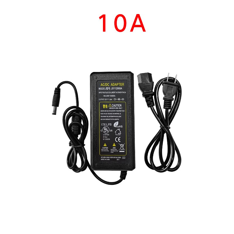 DC12V Adapter AC100-240V transformatory oświetleniowe wyjście DC12V 3A 5A 6A 8A 10A ue/US wtyczka zasilania dostaw do taśmy LED