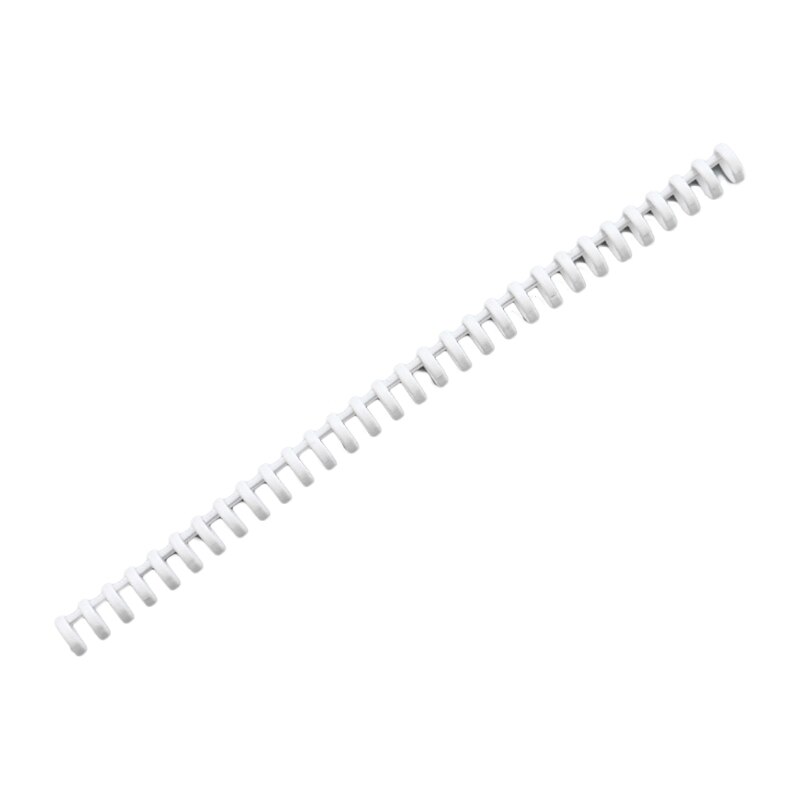 J6PA 30-Ring Binding Comb Colorful Binder Ring Aperture 0.59&#39;&#39; Length 11&#39;&#39; Fit for A6 6-ring A5 20-ring B5 26-ring A4 30-ring: grey