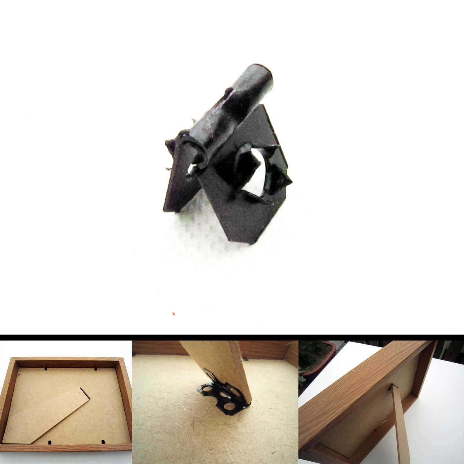 50pcs Fix Connect Picture Photo Artwork Frame Furniture Back Board Backboard Support Stand Leg Feet Barbed Hinge no need screw