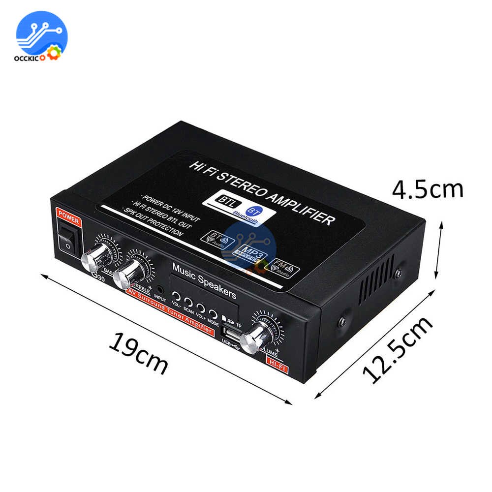 US Plug DIY kit amplifier for speakers G30 800W 12V 110V-220V sound equipment home music Bluetooth HIFI amplifier stereo