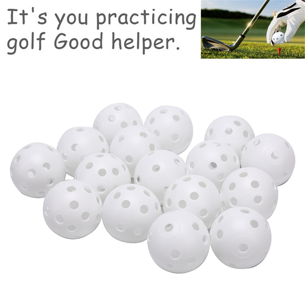 Golfbolde 10 stk sæt fløjte luftstrøm hule golf øvelse træning sportsbolde med 26 bi huller – Grandado