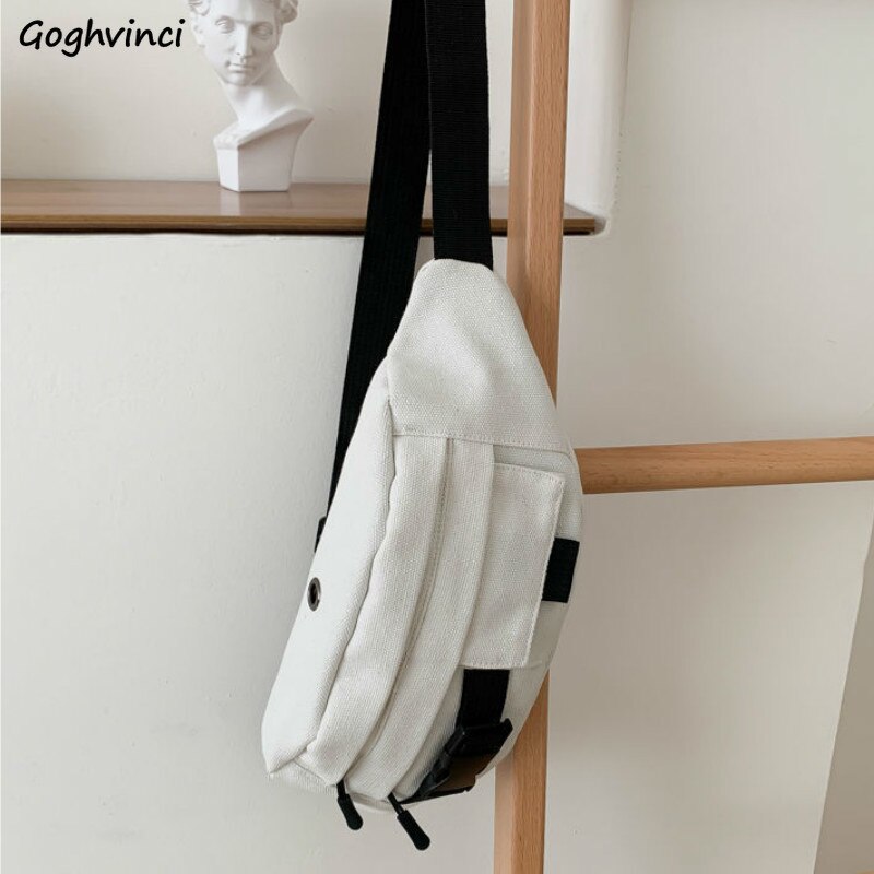 Marsupi donna semplice Casual tela marsupi studenti Harajuku All-match moda funzionale borse femminili quotidiano Ulzzang