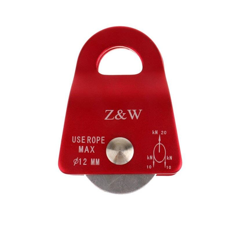 Aluminium 20 Kn Universeel Gebruik Kleine Mobiele Katrol Voor Klimmen Touw 12Mm
