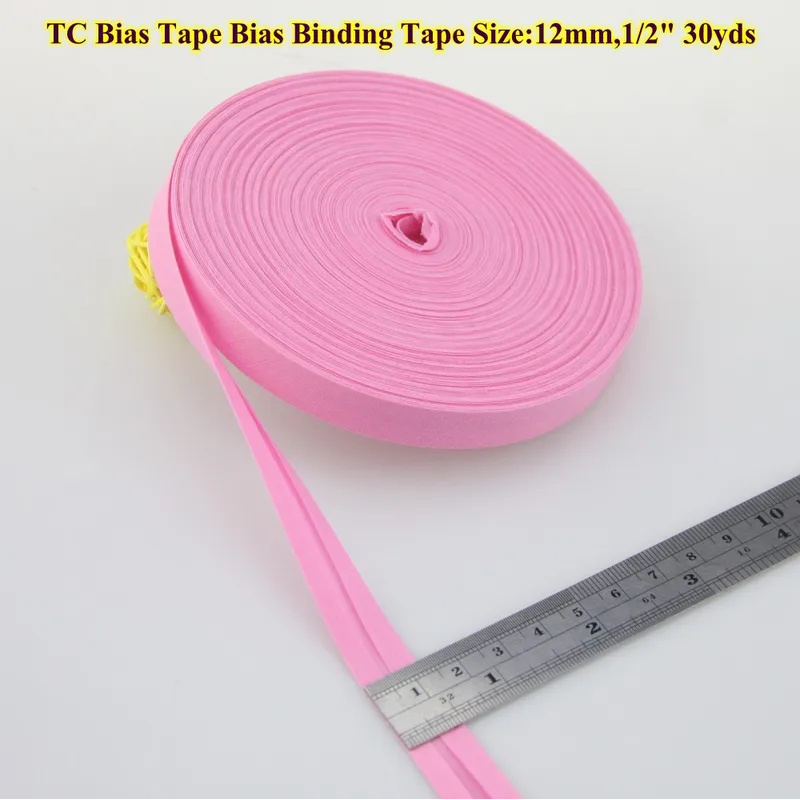 Hoogwaardig polyester biaisband van 12mm (1/2 cm breed en ) x 30 meter lang voor doe-het-zelf naaiprojecten.