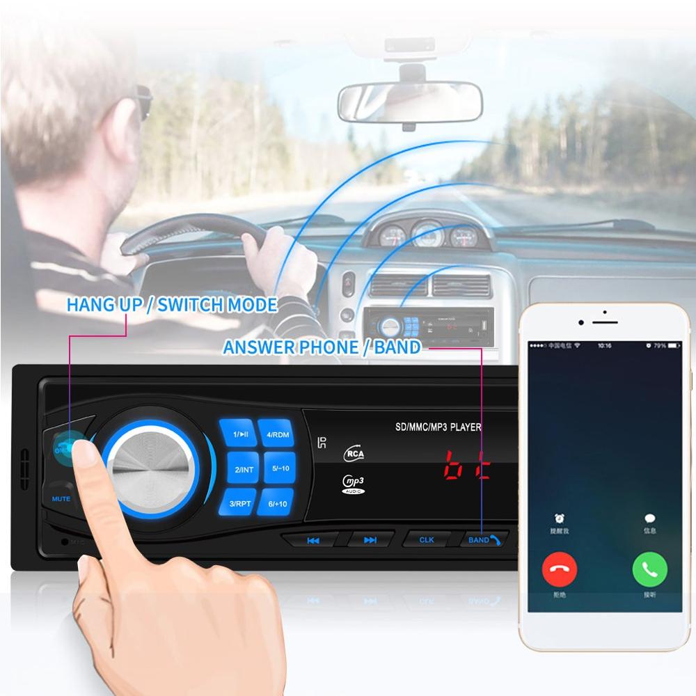 Bluetooth Autoradio 12V Car Stereo Radio FM Aux-IN Input Receiver SD USB In-dash 1 din Car MP3 Multimedia Player