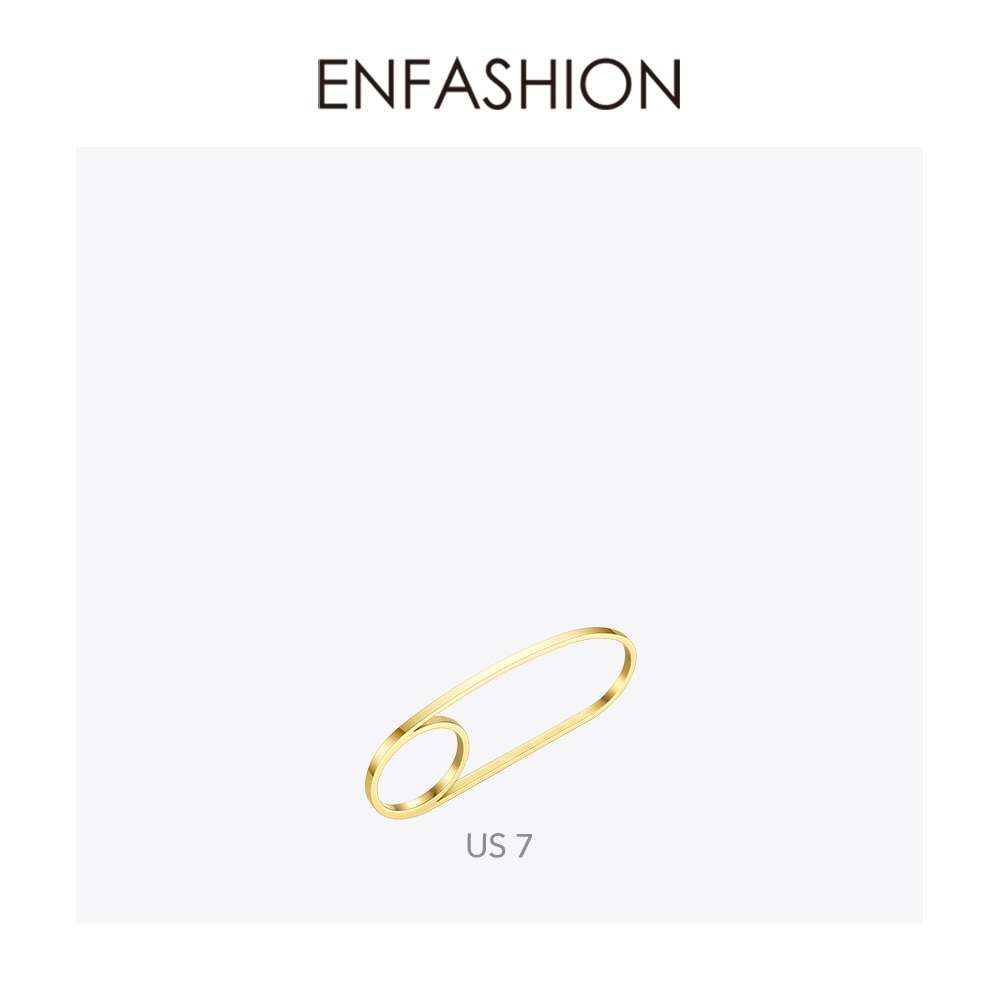 ENFASHION Multi Finger Ring Stainless Steel Gold Color Minimalist Rings For Women Jewelry Friends R204066