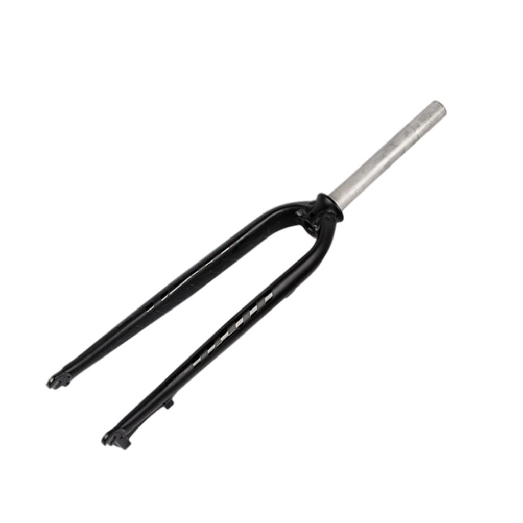 Mountain Bike Full Aluminum Alloy Forks Fixed Gear Bicycle Front Fork Black C-Brake Threadless 26/27.5/29inch: Black Letters