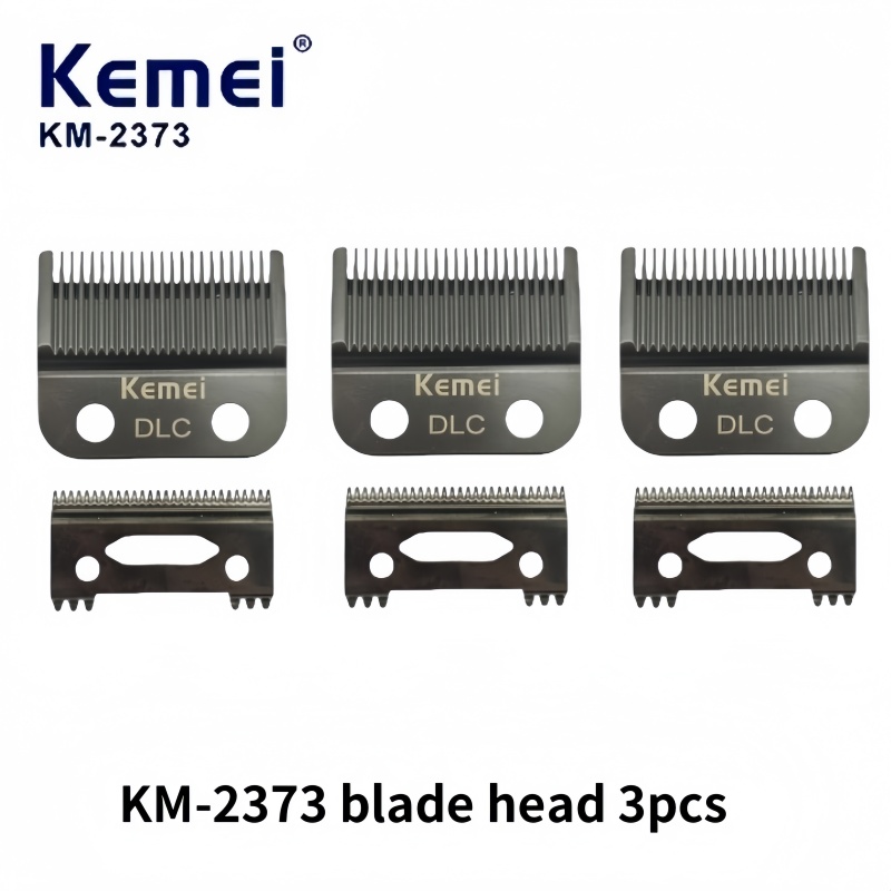 Kemei km -2373 hårklippertilbehør – reserveblad, trimmerhode, hårklipperverktøy, originale deler: Mørk grå