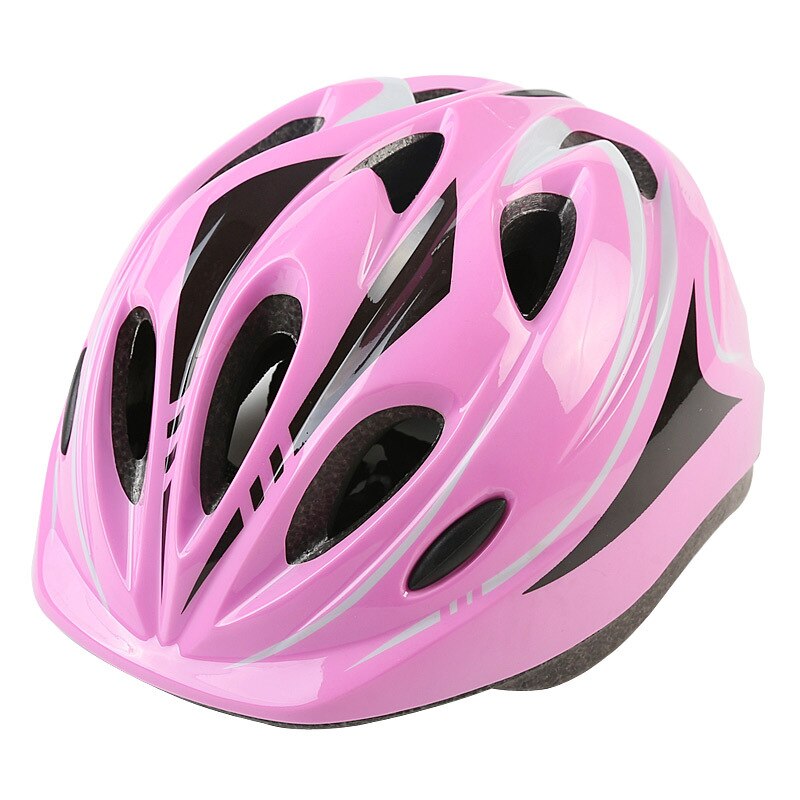 Kids Bicycle Helmet Outdoor Sports Pulley Skateboard Cycling Helmet For Children EPS Ultralight MTB Road Bike Child Safe Helmet: Pink