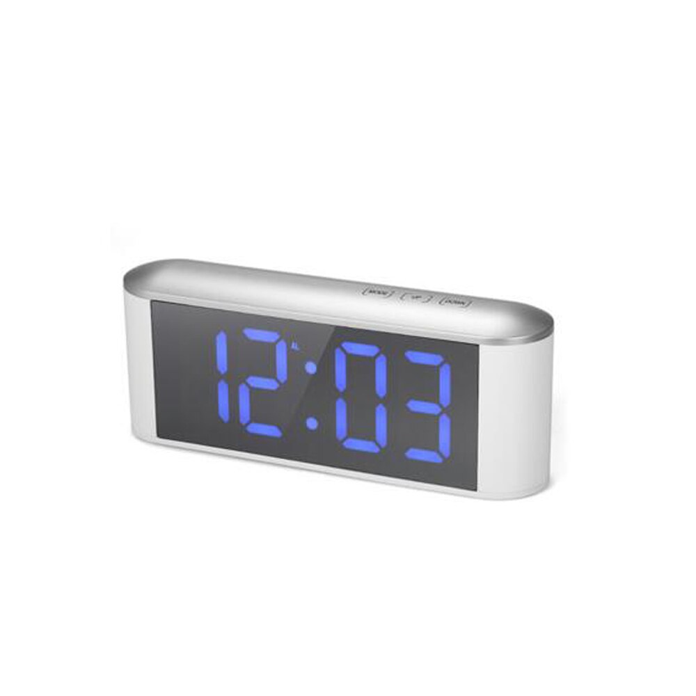 Multi Functie Huishoudelijke LED Digitale Spiegel Klok Elektronische Thermometer Wekker