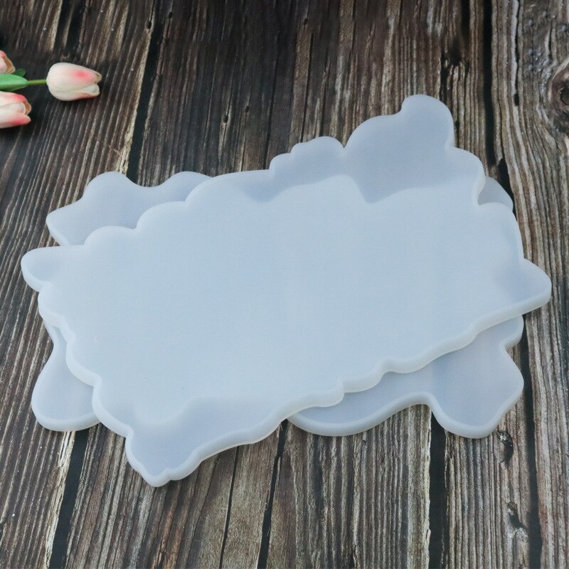 Bandeja de silicona hecha a mano para fruta, Base de alfombrilla para mesa, bandeja de té, moldes de posavasos, decoración, bamboleante, suministros de Arte de resina epoxi