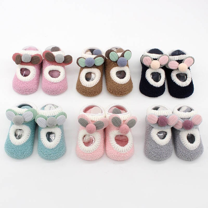 Neugeborenen Baby Socken Baumwolle Anti-Rutsch freundlicher Boden Socken Baby Mädchen Socken Mädchen Baby Mädchen Zeug Nicht Unterhose socken