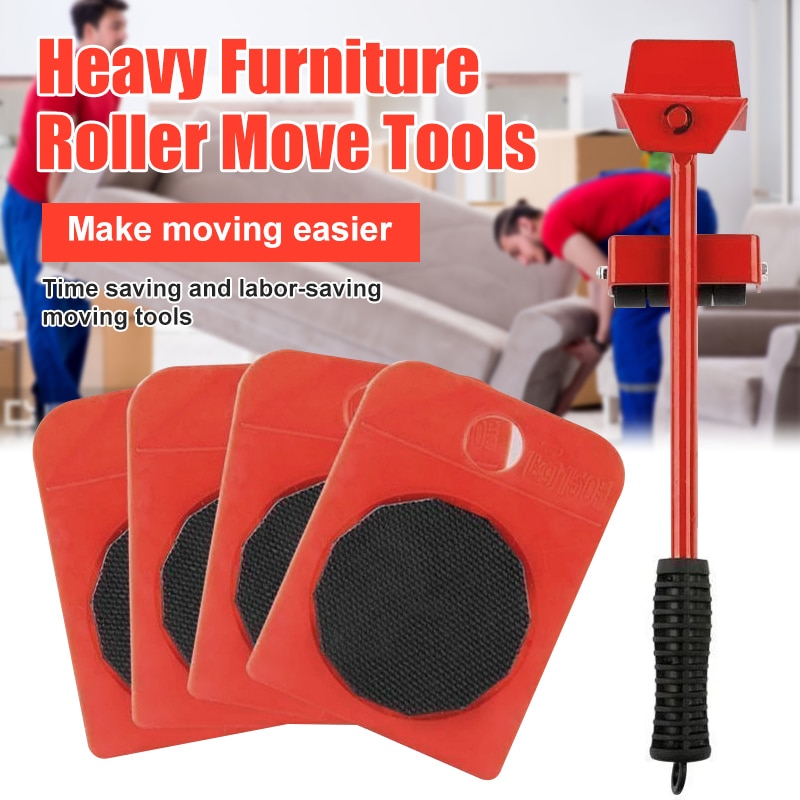 Heavy Furniture Roller Move Tools Multifunctional Heavy Object Moving Pulley Easy to Operate Material Handling Tools LXY9