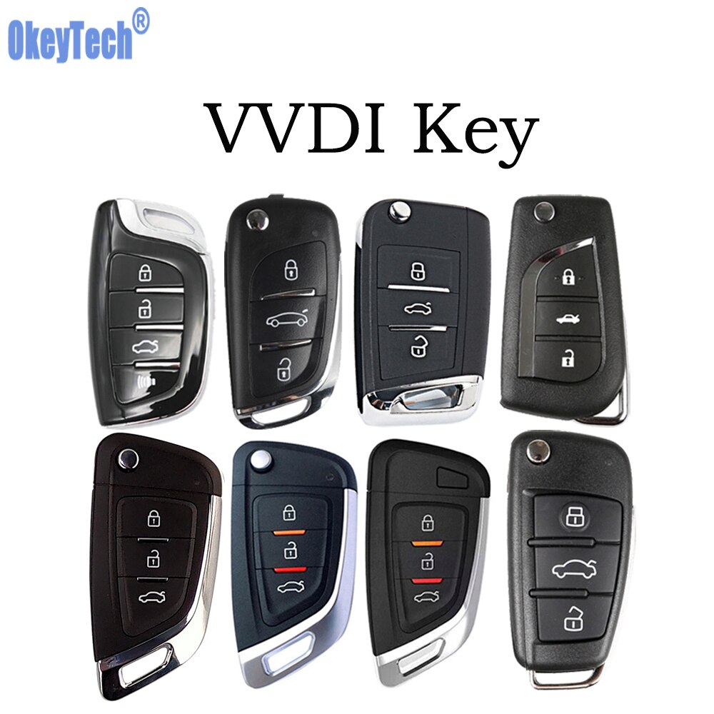OkeyTech, llave VVDI de 3 botones, llave inteligente de coche, tarjeta de mano Universal inalámbrico remoto/cable para VVDI MINI herramienta de clave programador
