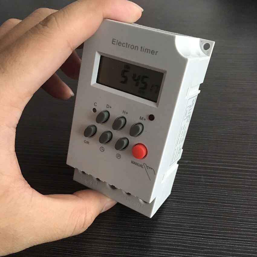 KG316T-II 220V 110V 25A Digital Programmable Din Rail Timer Switch Micro-computer Electronic Time Switch Relay