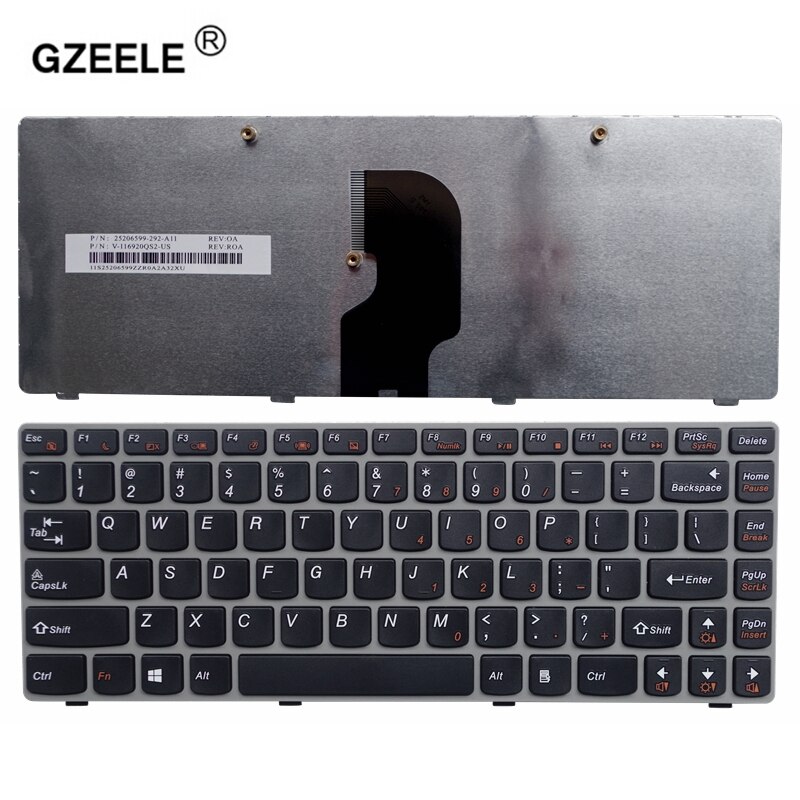 GZEELE US laptop Keyboard For LENOVO Z460 Z460A Z465 English replace keyboards