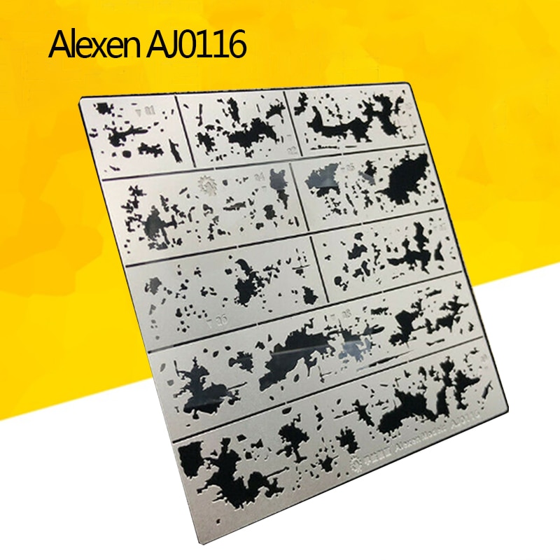 Alexen  aj0116 fliseffekter lækage spray stencil skabelon model aldringsværktøjer