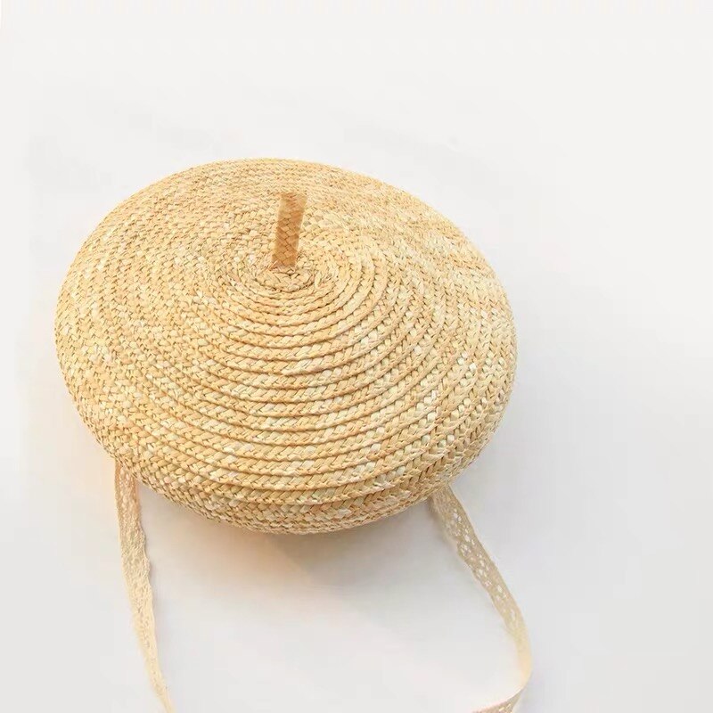 ¡Novedad de ! Boina de verano para niños, boina bonita de paja Natural para niñas, boina Kawaii para niños, ideal para 2-6 años de edad