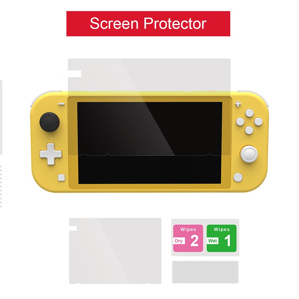 Sac en tissu étui de protection carte de sac d'alcool pour essuyer le tissu de Film et ainsi de suite pour Nintendo Switch Lite 12 en 1 Kit