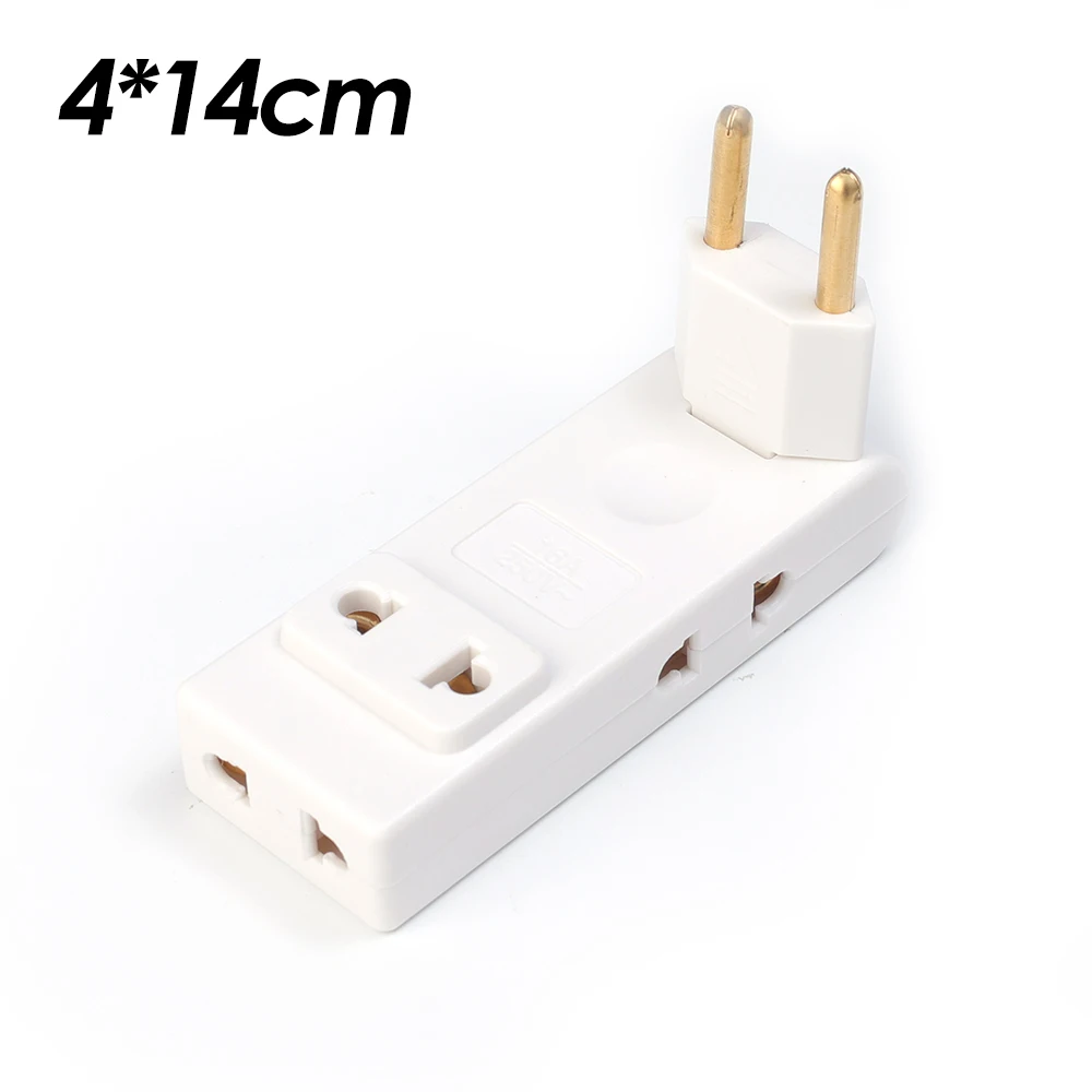4 in 1 EU Electrical Socket 2500W Mexico Canada Rotation Plug Adapter Extension Power Converter Travel Adaptor AC Outlets: green