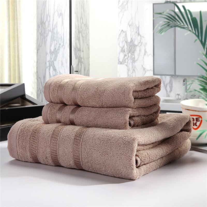 Cotton bamboo fiber bathroom towel luxury towel set box set of three bamboo towe plain cut-off towel: 03