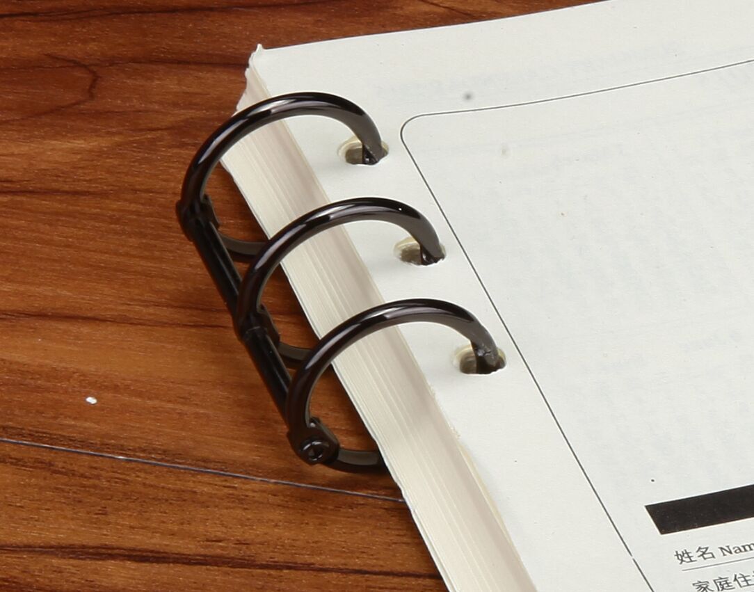 2 uds DIY espiral de Metal Binder inoxidable pinza para Carpeta de acero Carpeta de archivo Clip suelto-anillo de la hoja Clip para Notebook libro diario