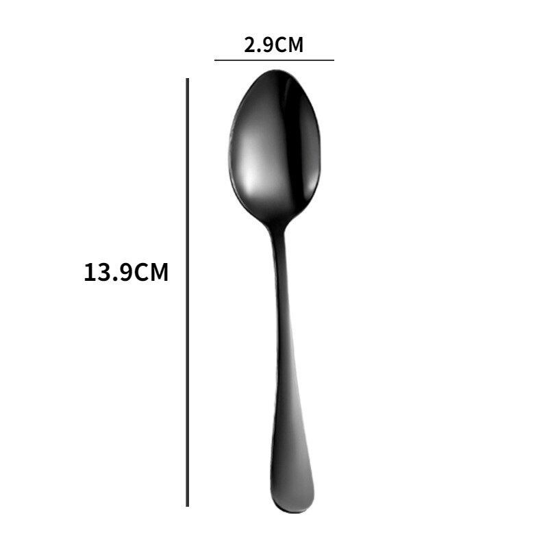 Kjøkken rustfritt stål gull krydder krydder gryte nydelig krydder salt sukker beholder pepper krukke verktøy med lokk og skje: Svart skje