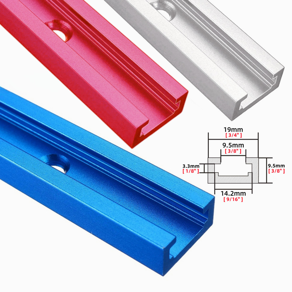 T-Schiene Holzbearbeitung T-Nut Slide Track Aluminium Gehrung T-Schiene, T-Nut Gehrungsschiene Jig T Schraube Vorrichtung Schlitz Säge/Router Tisch Werkzeug