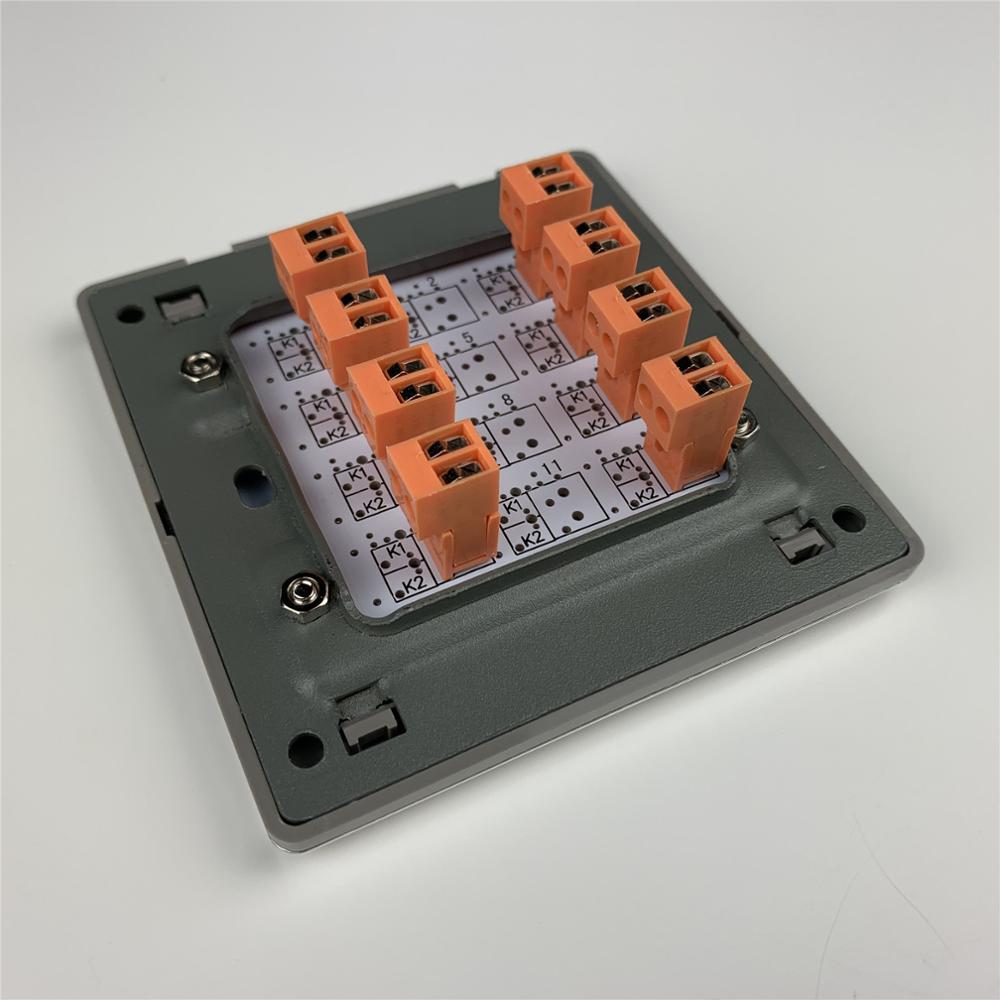 8 gang button wall dry contactor node self reset light switch 86 module for kc868 smart home control system diy