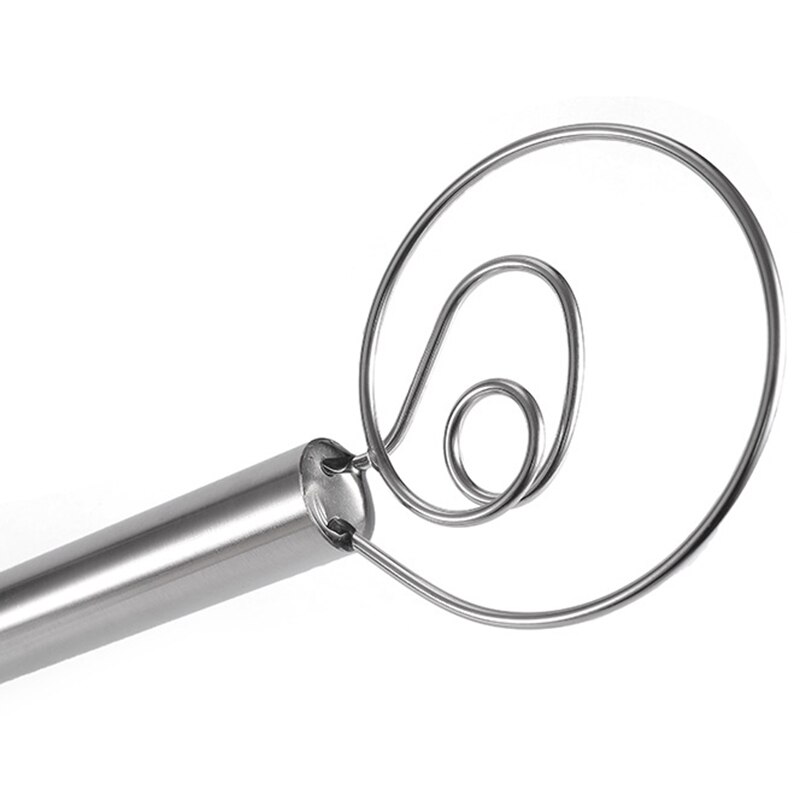 Stainless Steel Dough Whisk, Dough Blender, Baking Tools, 2 Pack, Silver