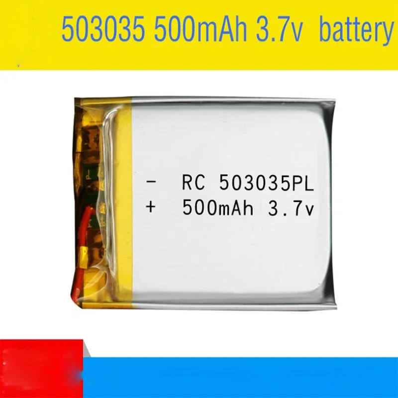 503035 Polymeerbatterij 3,7 V 500 mAh lithium 3 volt Li Po Ion Lipo oplaadbare batterijen voor dvd-gps-navigatie