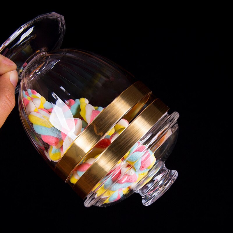 Sealed Mason Jars Food Grade Plastic Acrylic Candy Jar Kitchen Spices Grain Multigrain Dried Fruit Snack Storage Box Kitchen Jar