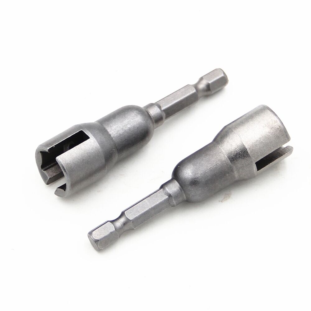 1pcs 1/4" 65mm Length Chrome Vanadium Steel Hex Shank Electric Screwdriver Socket Wrench Socket Slotted Extension Driver Bit