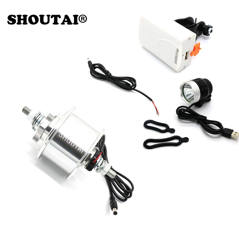 36 Hole 6V 3w Power Bearing Bicycle Electricity Generator Bike Hubs MTB Mountain Bike Dynamo Hub Voltage Rechargeable Lighting: Silver