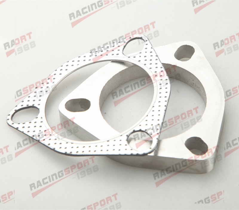 3.5&quot; Inch 3 Bolt Stainless Steel Turbo Exhaust Flange With Exhaust Gasket