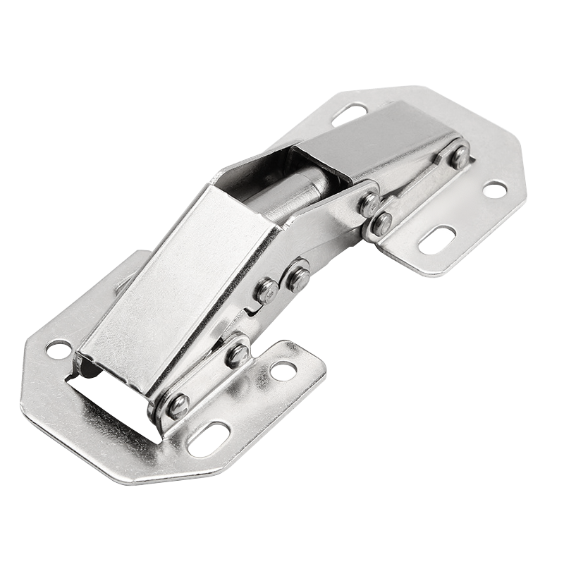 90 Degree Door Hinges No-Drilling Hole Hydraulic Buffer Hinge Kitchen Cabinet Hinges Furniture Hardware Accessories: WHITE