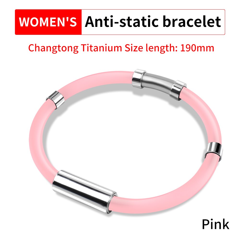 LUXIANZI Anti-Static Silicone Bracelet Universal Magnetic Sports Wristband For Women Men Wrist Strap To Remove The Body Static: LXZ921339L